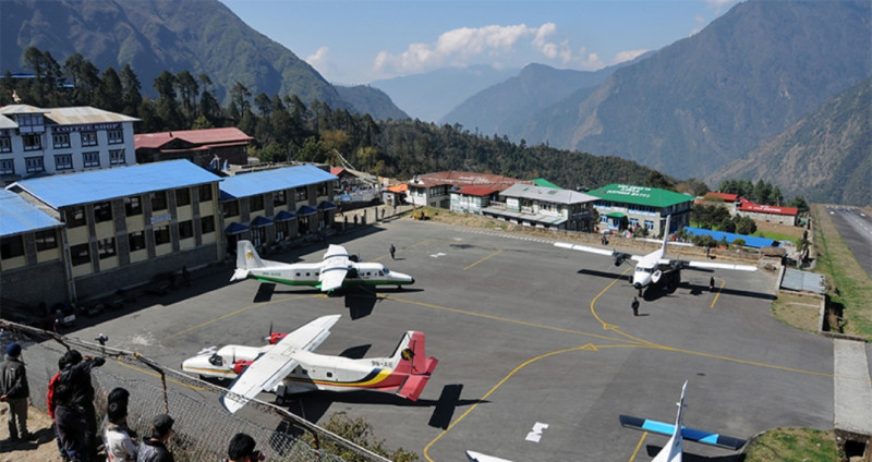 सगरमाथा क्षेत्रमा तीन दिनदेखि उडान ठप्प, लुक्ला र नाम्चेका होटलमा पर्यटक खचाखच